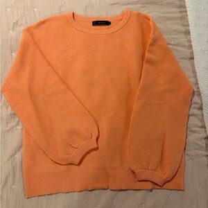 Orange Crew Neck Sweater